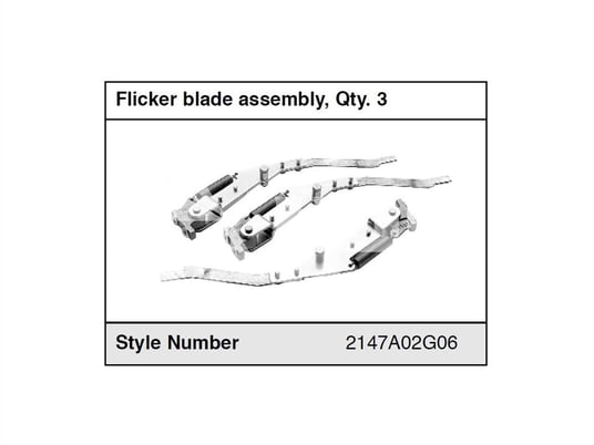 WH Arc Flicker Blade Assembly Kit For Type Adm Switch, 600 Amps / 1200 Amps - Image 1