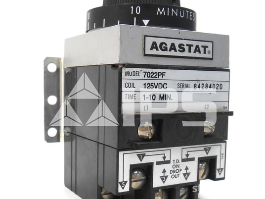 Agastat Timing Relay 125vdc, 1-10 Minutes, Off Delay - Image 3