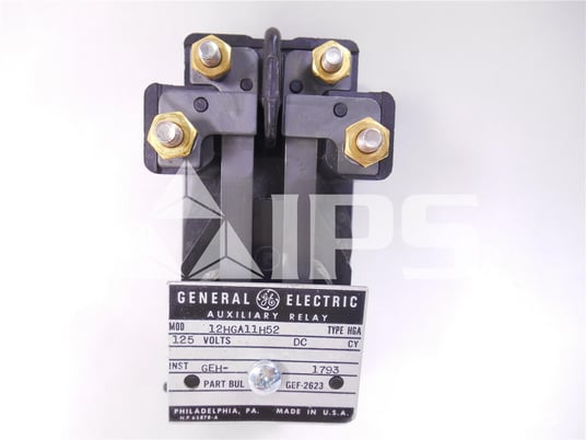 GE 125 Volts DC Hga Instantaneous Auxiliary Relay For Ak-50 / Ak-75 / Ak-100 / Magne-blast - Image 1