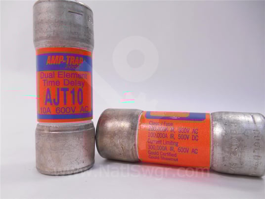 10 Amps Shawmut Amp-trap Current Limiting Fuse Dual Element Time Delay - Image 1