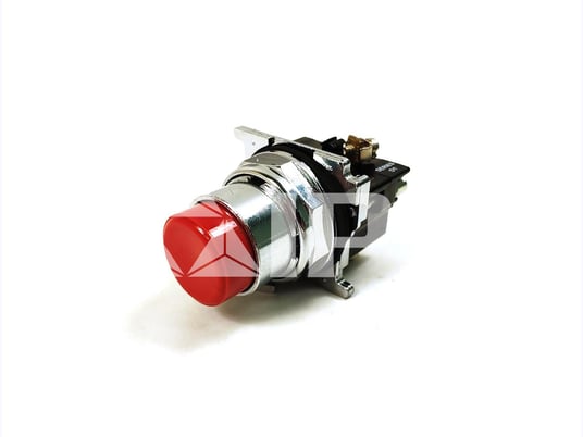 Ch 30.5mm Momentary Push Button Assembly Red Extended, 1 No - Image 1