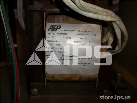 GE 18/35:1 Control Power Transformer .75kva 4160:230/115, 1ph - Image 3