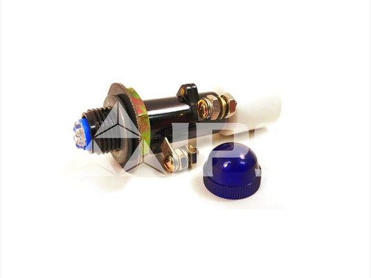 GE Et-16 Led Blue Indicating Light Assembly Blue Led With Blue Transparent Cap, 125vdc, 2000 Ohm Resistor - Image 3