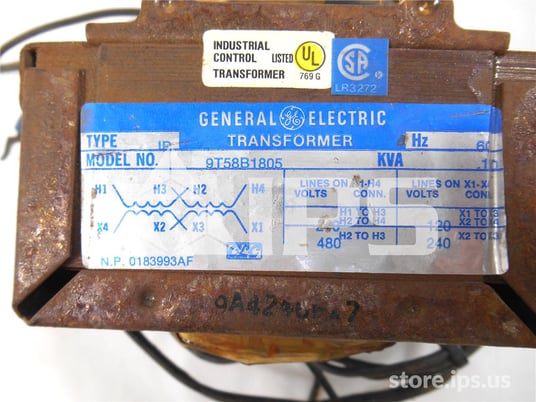GE 4:1 Control Power Transformer 0.150kv Amps 480:120 - Image 2