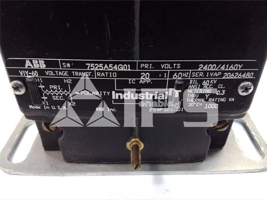 ABB 20:1 Viy-60 Potential Transformer 5kv, 60 KV Bil, 2400:120, Double Fuse - Image 2