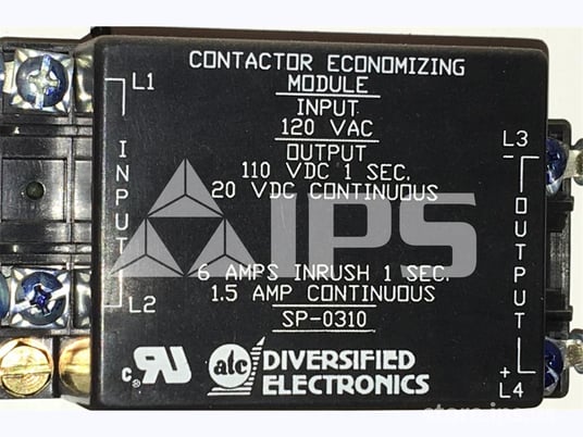 GE 120 Volts AC Contactor Economizing Module For Limitamp, 20 Volts DC Continuous - Image 1