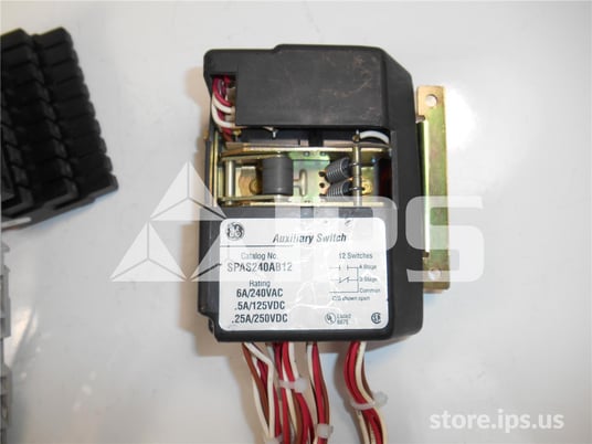 GE Auxiliary Switch Kit 12 A/b For Power Break Ii, Drawout, 240v - Image 1