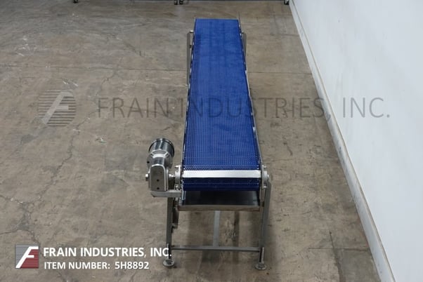 19" wide x 13.4' long, Stainless Steel table top conveyor, Intralox belt, 1 HP drive, mounted on leveling legs - Image 3