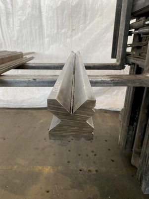 67" L, Press Brake Bottom, 90 Degrees  Four-way Die. Stock # 0309421 - Image 1