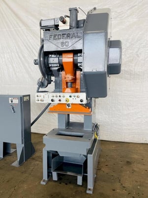 60 Ton, Federal/Precision Industries, OBI Press, 3" stroke, 200 SPM, air clutch, 1996, Stock # 0635721 - Image 3