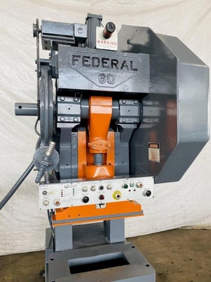 60 Ton, Federal/Precision Industries, OBI Press, 3" stroke, 200 SPM, air clutch, 1996, Stock # 0635721 - Image 4
