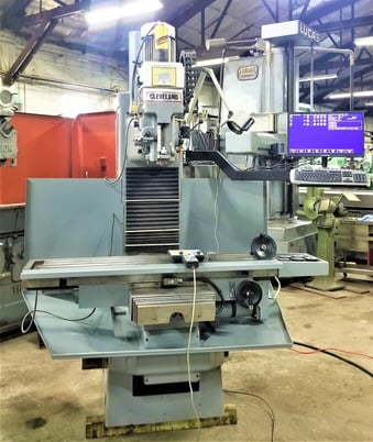 Cleveland #B6FC, CNC vertical bed mill, 13" x58" tbl, 40" X, 22" Y, 20" Z, Centroid M39 Control, 2003 - Image 1
