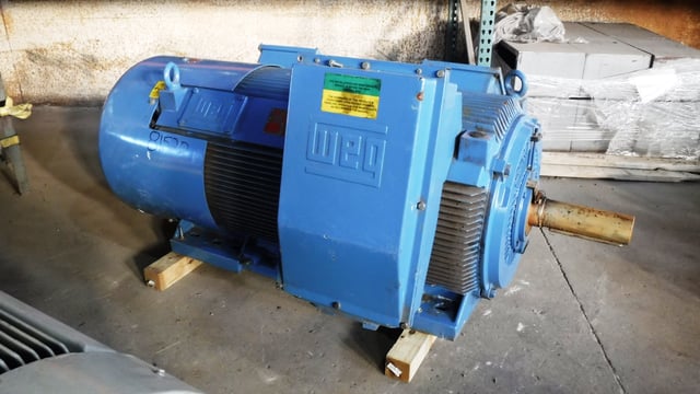 600 HP 1800 RPM Weg, Frame 5811, TEFC BB, 460 Volts, New Surplus - Image 3
