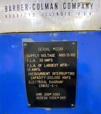 Barber-Colman #14-30, horizontal heavy duty gear hobber, 14" dia., 3.5 DP, 1970 - Image 10