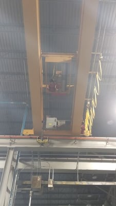 15 Ton, Detroit, 35' Span, 36' lift, radio, VFD All, 1997, 2010 controls #1899 - Image 2