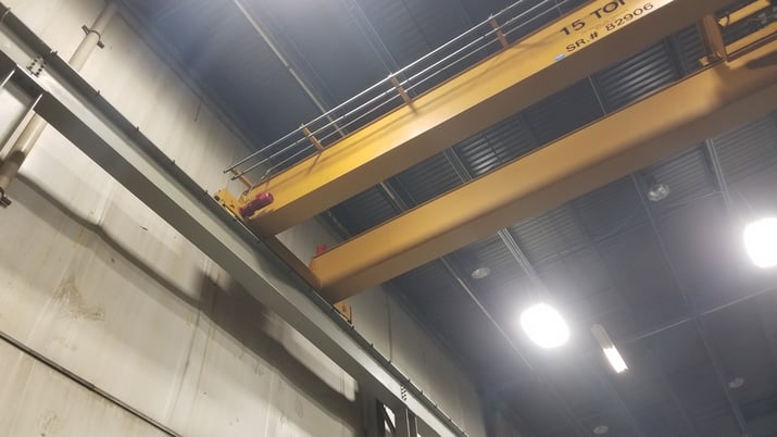 15 Ton, Detroit, 35' Span, 36' lift, radio, VFD All, 1997, 2010 controls #1899 - Image 4