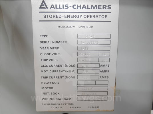 2000 amps, allis-chalmers, ruptair ma-250c1 surplus0 - Image 2
