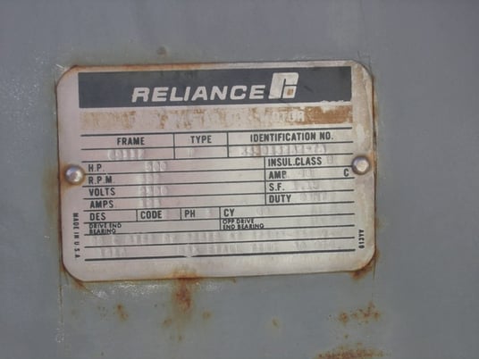 500 HP 590 RPM Reliance, Frame 6811S, weather protected enclosure type 1, 2300/4160 Volts - Image 1