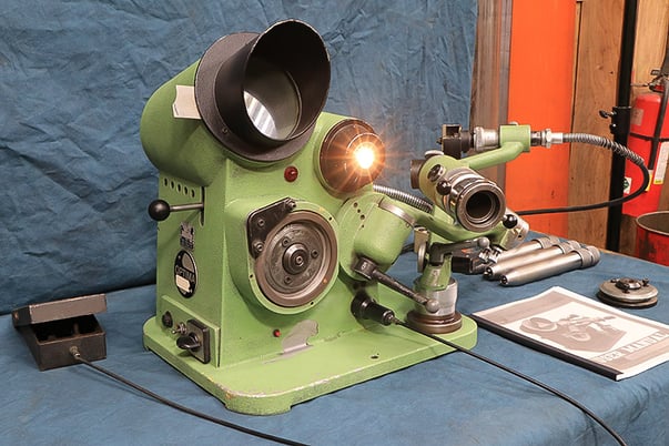 .0135" to 1" Optima, 1" diameter, universal optical scope, tooling drill grinder, 1990 - Image 2