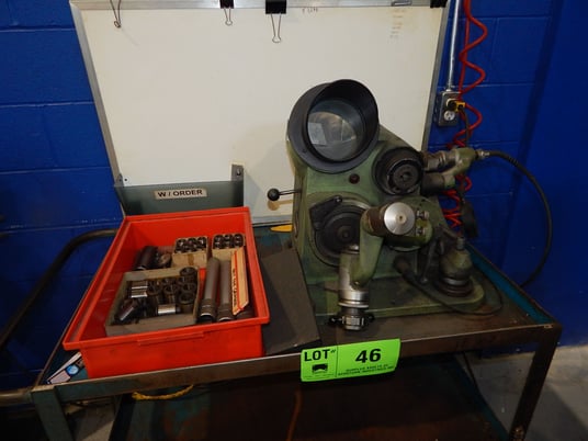 .0135" to 1" Optima, 1" diameter, universal optical scope, tooling drill grinder, 1990 - Image 7