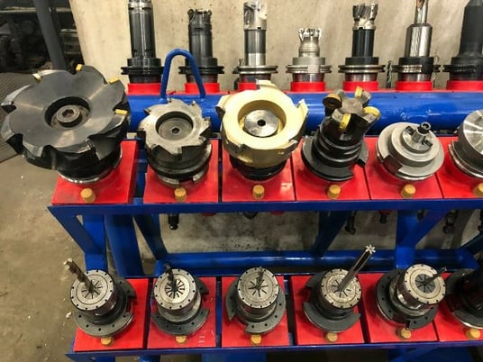 Sandvik Heavy Duty CNC CAT50 Tool Cart Holds 60 - Image 3