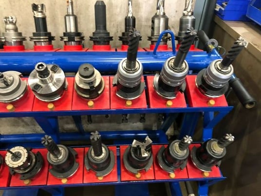 Sandvik Heavy Duty CNC CAT50 Tool Cart Holds 60 - Image 4