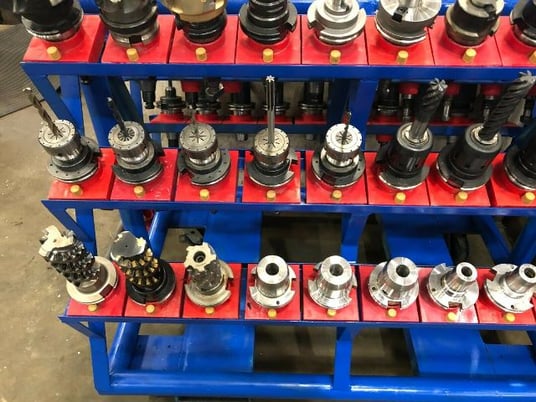 Sandvik Heavy Duty CNC CAT50 Tool Cart Holds 60 - Image 6