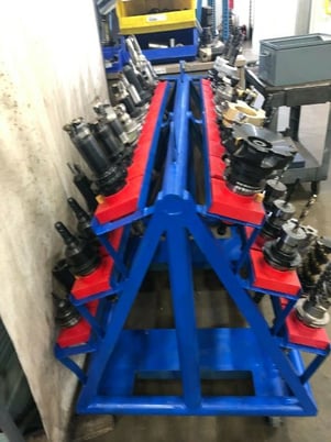 Sandvik Heavy Duty CNC CAT50 Tool Cart Holds 60 - Image 7