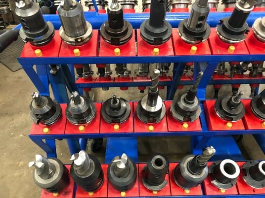 Sandvik Heavy Duty CNC CAT50 Tool Cart Holds 60 - Image 9