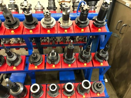 Sandvik Heavy Duty CNC CAT50 Tool Cart Holds 60 - Image 10