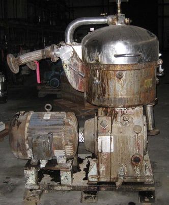 Vegetable oil polisher, Alfa-Laval #B-214C, 18000 GPH, 24" bowl diameter, 4100 RPM (2 available) - Image 1