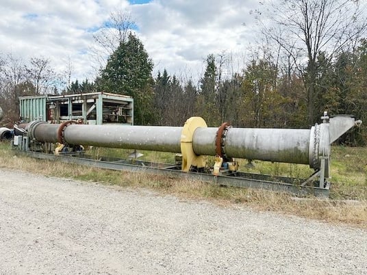 2.5' x 36' Louisville Dryer Co., Stainless Steel rotary dryer, 5 HP, s/n CD-1180, 2016 - Image 1