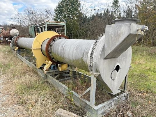 2.5' x 36' Louisville Dryer Co., Stainless Steel rotary dryer, 5 HP, s/n CD-1180, 2016 - Image 2