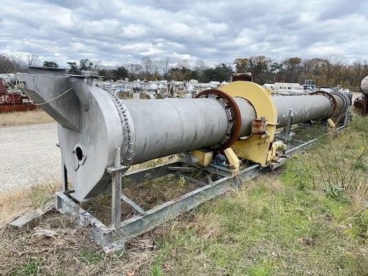 2.5' x 36' Louisville Dryer Co., Stainless Steel rotary dryer, 5 HP, s/n CD-1180, 2016 - Image 6
