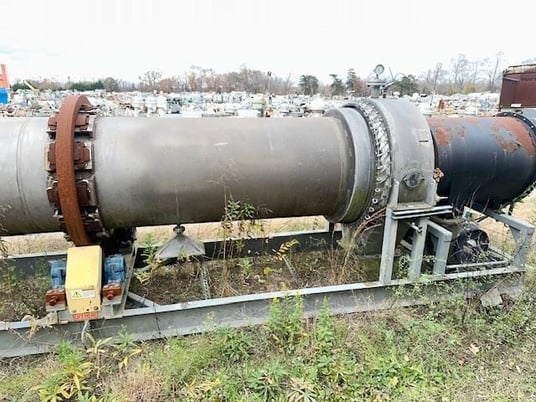 2.5' x 36' Louisville Dryer Co., Stainless Steel rotary dryer, 5 HP, s/n CD-1180, 2016 - Image 8