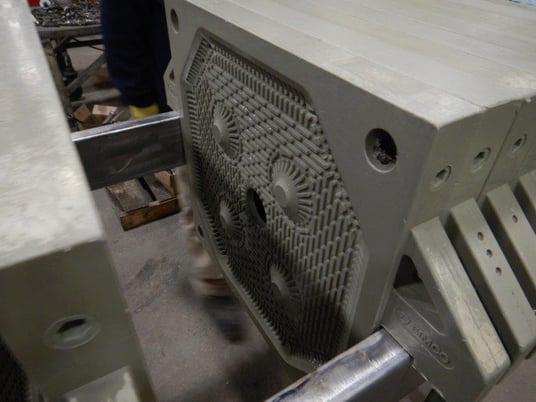 24" x 24" Eimco #M630FB, plate filter press, 12 plates, s/n 42121-01-A - Image 5