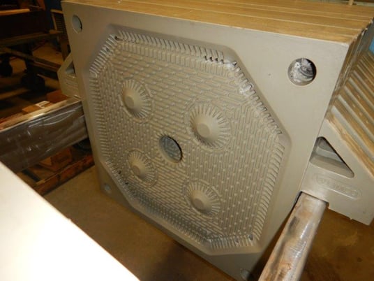 24" x 24" Eimco #M630FB, plate filter press, 12 plates, s/n 42121-01-A - Image 10