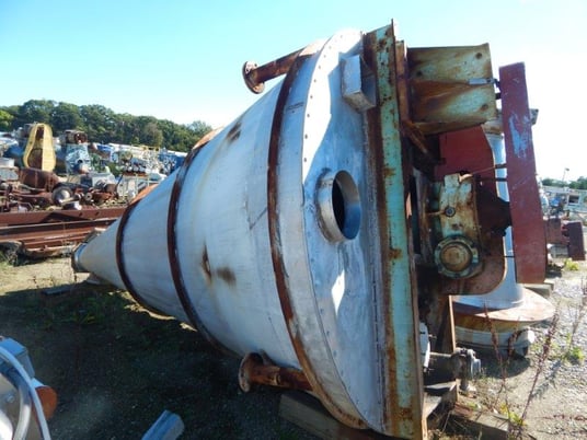 150 cu.ft. J.H. Day, 304 Stainless Steel nauta mixer, single screw, 15/2 HP dual motor - Image 5