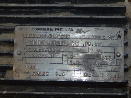 40 cu.ft. Patterson, Stainless Steel twin shell dry V-blender w/bar, 50 HP - Image 10