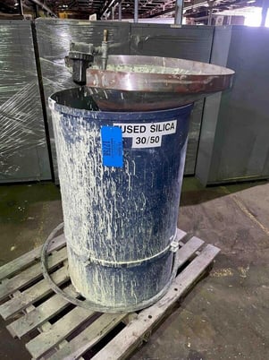 Morgan, fused silica air dryer (fluidized sand bed), 40" x 24", foot pedal air actuator - Image 2