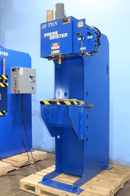 20 Ton, Press Master #BP-20, hydraulic C-frame press, 20" stroke, 36" daylight, 8" throat, #161187 - Image 3
