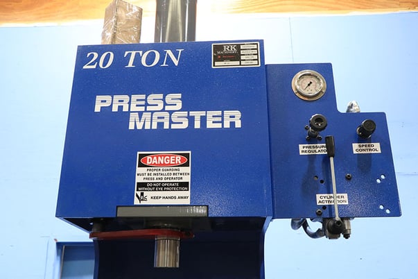 20 Ton, Press Master #BP-20, hydraulic C-frame press, 20" stroke, 36" daylight, 8" throat, #161187 - Image 5
