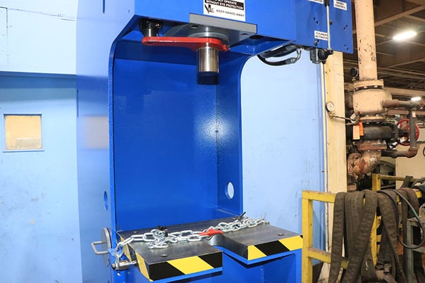 20 Ton, Press Master #BP-20, hydraulic C-frame press, 20" stroke, 36" daylight, 8" throat, #161187 - Image 6