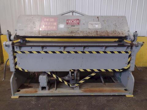 10 gauge x 8' Chicago #PBP8135-8, powered box & pan finger brake, 41" passline, #15201 - Image 3
