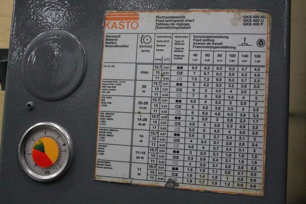 5" Kasto #GKS400AU1200, automatic cold saw, 15.74" saw blade, 47.2" feed length, #64735 - Image 4