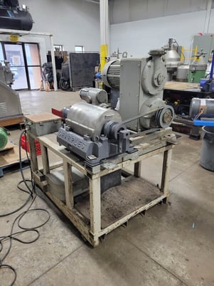 Sharples #P600, decanter centrifuge pilot unit, 6" x 14" bowl, 5 HP motor - Image 1