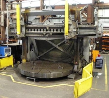 168" Shepard-Niles #A2-168, 234" swing, 168" 4-Jaw table, (2) Rams,PLC electrics, 75 HP - Image 1