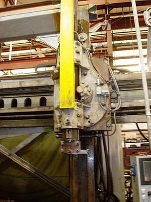 168" Shepard-Niles #A2-168, 234" swing, 168" 4-Jaw table, (2) Rams,PLC electrics, 75 HP - Image 3