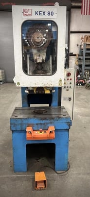88 Ton, Knuth #KEX80, C-frame, 4" stroke, 15.35" Shut Height, 33.86" LR x 21.26" front back, 54 SPM - Image 2