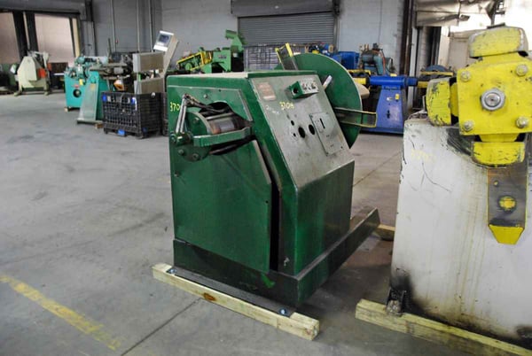 6000 lb. American Steel Line #1000, single uncoiler, 30" width, 48" outside dimensions, 16"-20" ID, 3-arm - Image 6